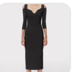 Herve Leger Black Midi Dress